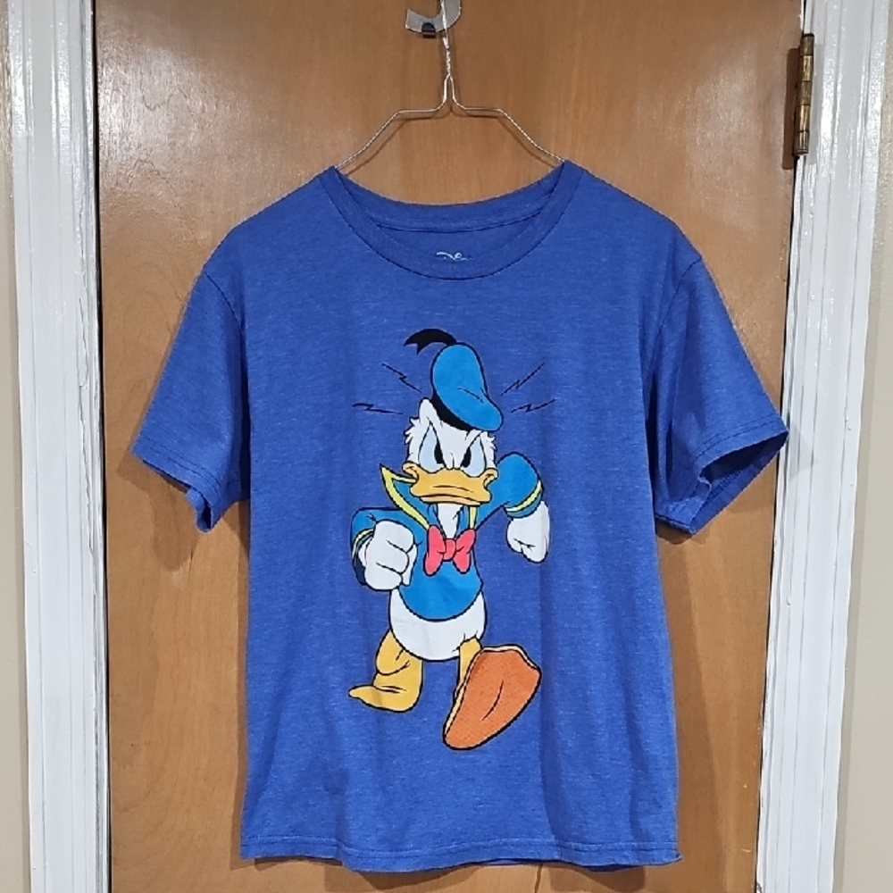 Unisex Disney Blue Donald Duck Short Sleeve Tee